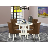 Dining Room Set Linen White, Sufr5-Lwh-18