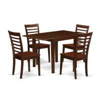 Dining Room Set Mahogany, Ndml5-Mah-W