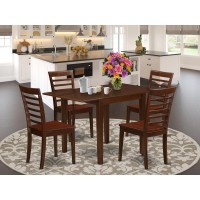 Dining Room Set Mahogany, Ndml5-Mah-W