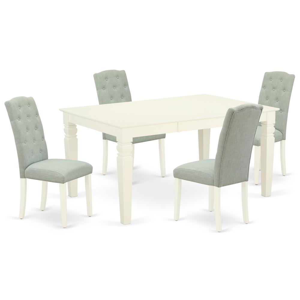 Dining Room Set Linen White, Wece5-Whi-15