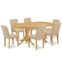 Dining Room Set Oak, Vaab7-Oak-04