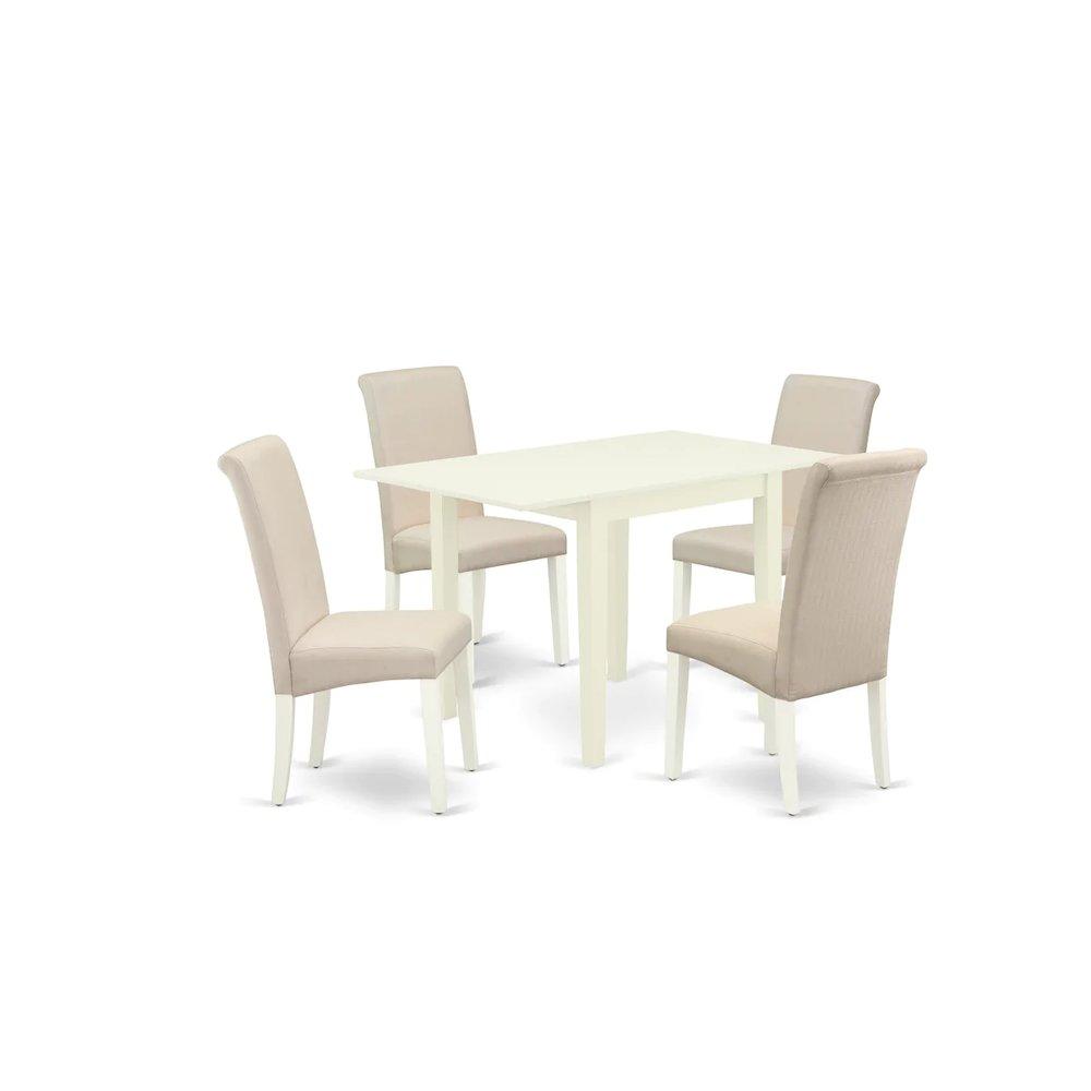 Dining Room Set Linen White, Ndba5-Lwh-01