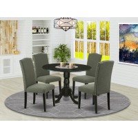 Dining Room Set Black, Dlen5-Blk-20