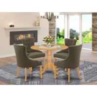 Dining Room Set Oak, Dlfr5-Oak-20