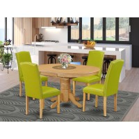 Dining Room Set Oak, Aven5-Oak-51