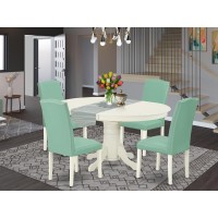 Dining Room Set Linen White, Aven5-Lwh-57