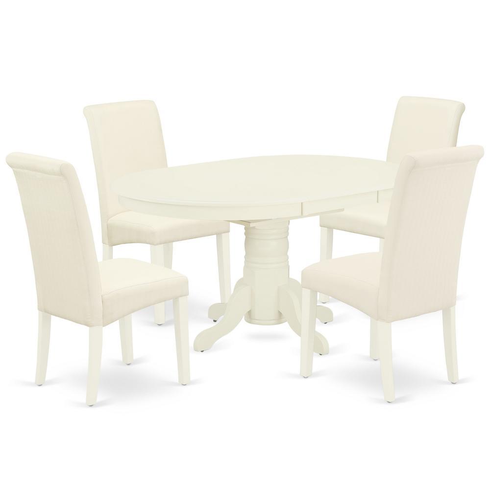 Dining Room Set Linen White, Avba5-Lwh-01