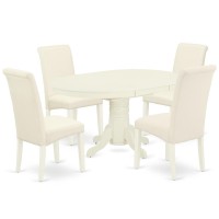 Dining Room Set Linen White, Avba5-Lwh-01