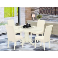 Dining Room Set Linen White, Avba5-Lwh-01