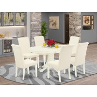 Dining Room Set Linen White, Avba7-Lwh-01