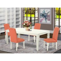 Dining Room Set Linen White, Lgen5-Lwh-78