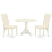 Dining Room Set Linen White, Dlba3-Whi-01