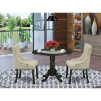 Dining Room Set Black, Dlfr3-Blk-02