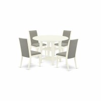 Dining Room Set Linen White, Sula5-Lwh-06