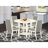 Dining Room Set Linen White, Sula5-Lwh-06