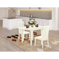 Dining Room Set Linen White, Ndip3-Lwh-W