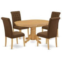 Dining Room Set Oak, Avbr5-Oak-18