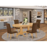 Dining Room Set Oak, Vabr5-Oak-18