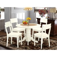 Dining Room Set Linen White, Shad5-Lwh-Lc