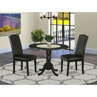 Dining Room Set Black, Dlen3-Blk-69