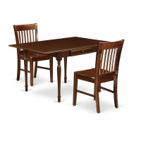 Dining Room Set Mahogany, Mzno3-Mah-W