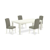 Dining Room Set Linen White, Lgen5-Lwh-06