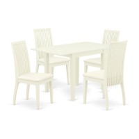 Dining Room Set Linen White, Ndip5-Lwh-C
