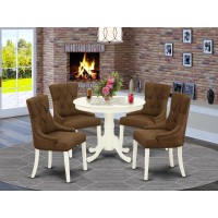 Dining Room Set Linen White, Anfr5-Lwh-18