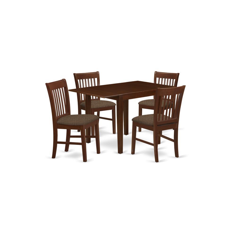 Dining Room Set Mahogany, Ndno5-Mah-C