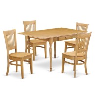 Dining Room Set Oak, Mzva5-Oak-W