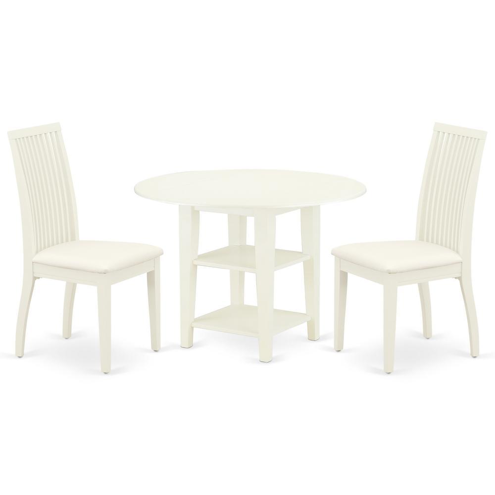 Dining Room Set Linen White, Suip3-Lwh-C