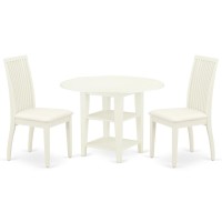 Dining Room Set Linen White, Suip3-Lwh-C