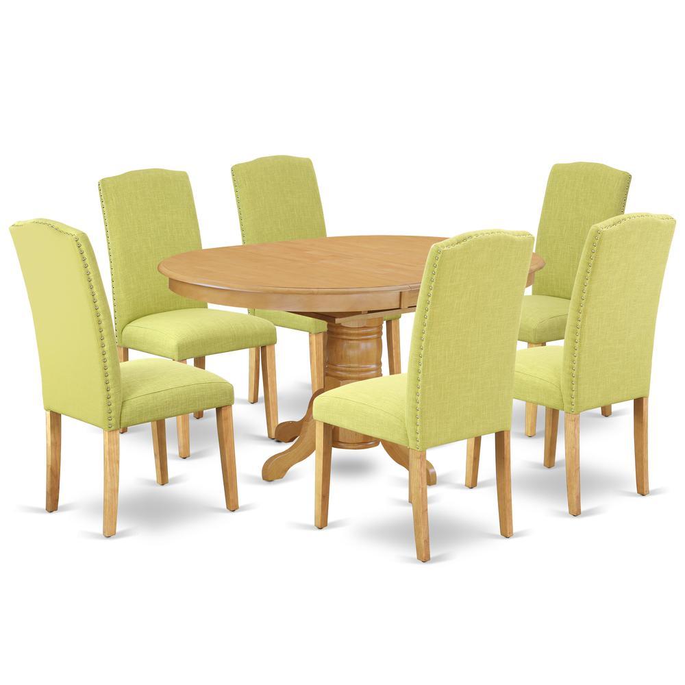 Dining Room Set Oak, Aven7-Oak-07