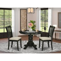 Dining Room Set Black, Shda3-Blk-C