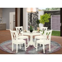 Dining Room Set Linen White, Hlcl5-Lwh-C