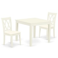 Dining Room Set Linen White, Oxcl3-Lwh-C