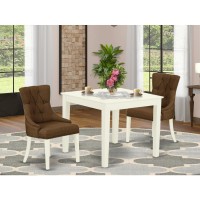 Dining Room Set Linen White, Oxfr3-Lwh-18