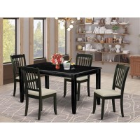 Dining Room Set Black, Duda5-Blk-C