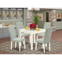 Dining Room Set Linen White, Oxce5-Lwh-15