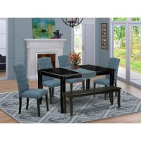 Dining Room Set Black, Duce6-Blk-21