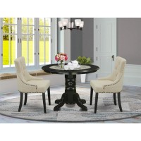 Dining Room Set Black, Shfr3-Blk-02