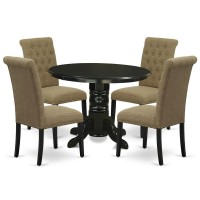 Dining Room Set Black, Shbr5-Blk-17