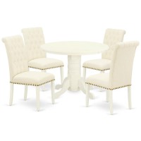 Dining Room Set Linen White, Shbr5-Whi-02