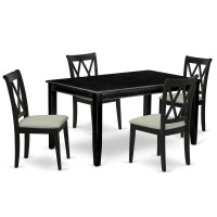 Dining Room Set Black, Ducl5-Blk-C