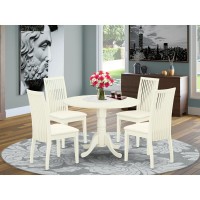 Dining Room Set Linen White, Dlip5-Whi-C