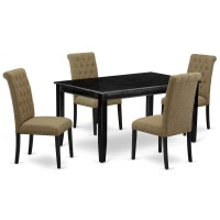 Dining Room Set Black, Dubr5-Blk-17