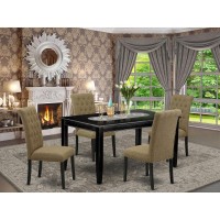 Dining Room Set Black, Dubr5-Blk-17