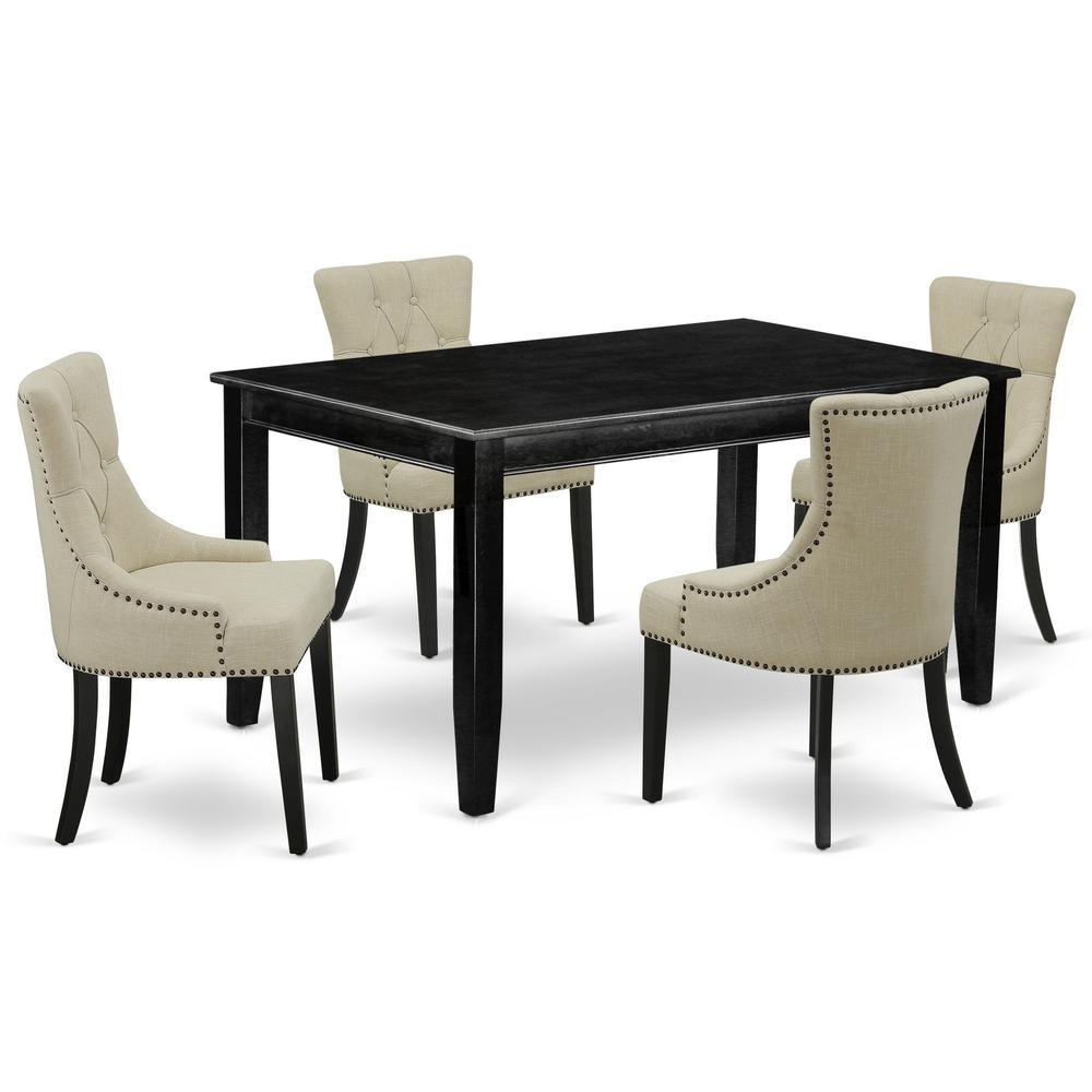 Dining Room Set Black, Dufr5-Blk-02