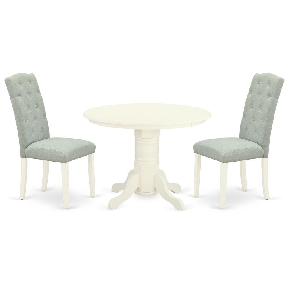 Dining Room Set Linen White, Shce3-Whi-15