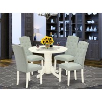 Dining Room Set Linen White, Shce5-Whi-15